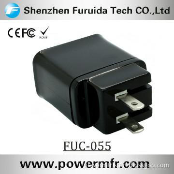 5V 1A dual USB foldable plug wall charger